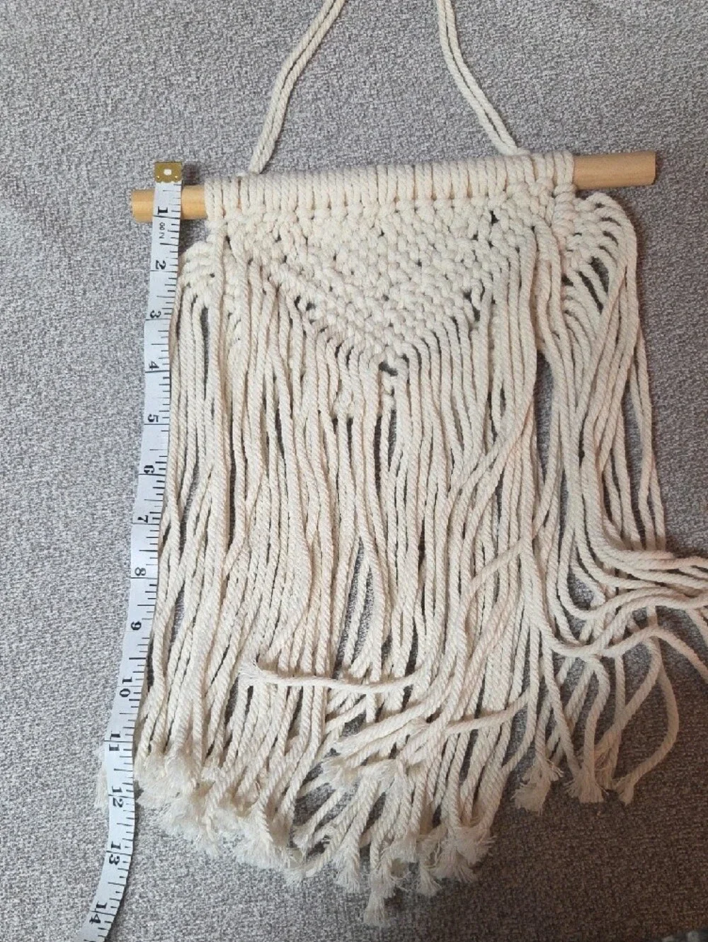 Cream Macramé Wall Hanging